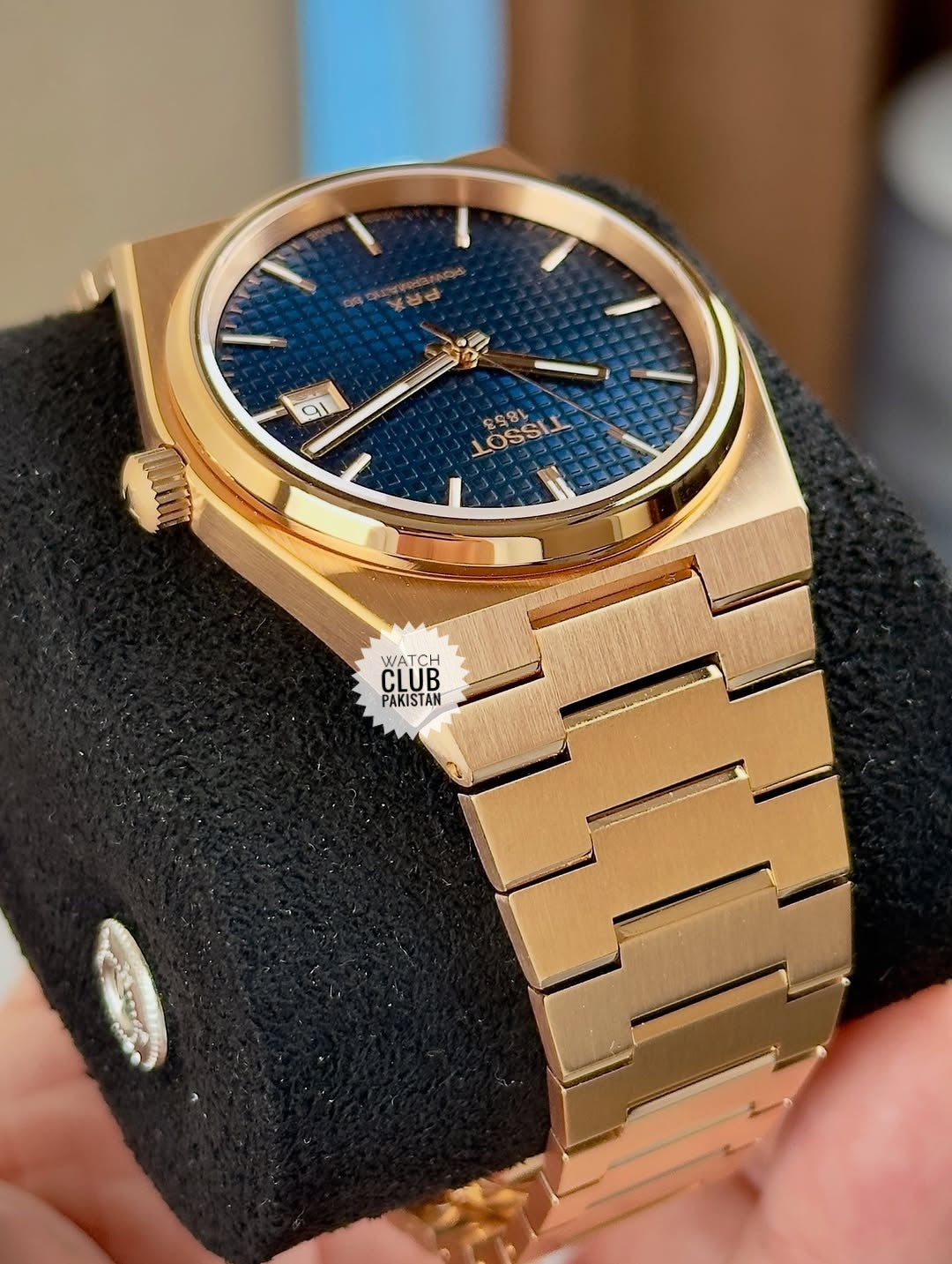 TISSOT PRX Rose Gold Blue Dial Powermatic 80  (Brand-New )40mm Ref:T137.407.33.041.00