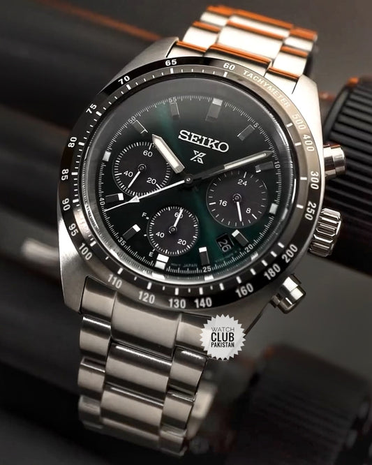 Seiko Prospex solar Speed Timer Green Panda chronograph Ssc933P , Ssc933P1 (Pre-order)