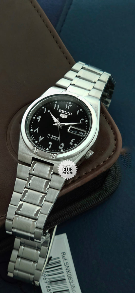 Seiko 5 Arabic Numeral dialsnkp27 snkp27j1 Snkp27k1 (Brand-New) 35mm Automatic movement see through case back