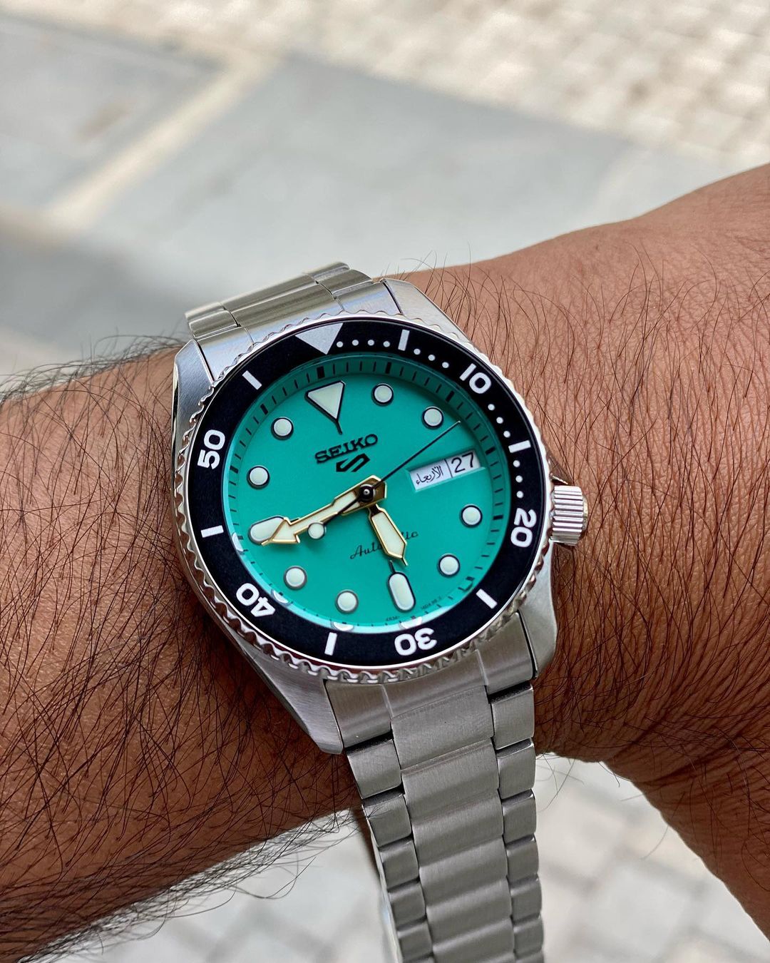 Seiko 5 sports Srpk33k1 Srpk33 38mm Tiffany dial Preorder