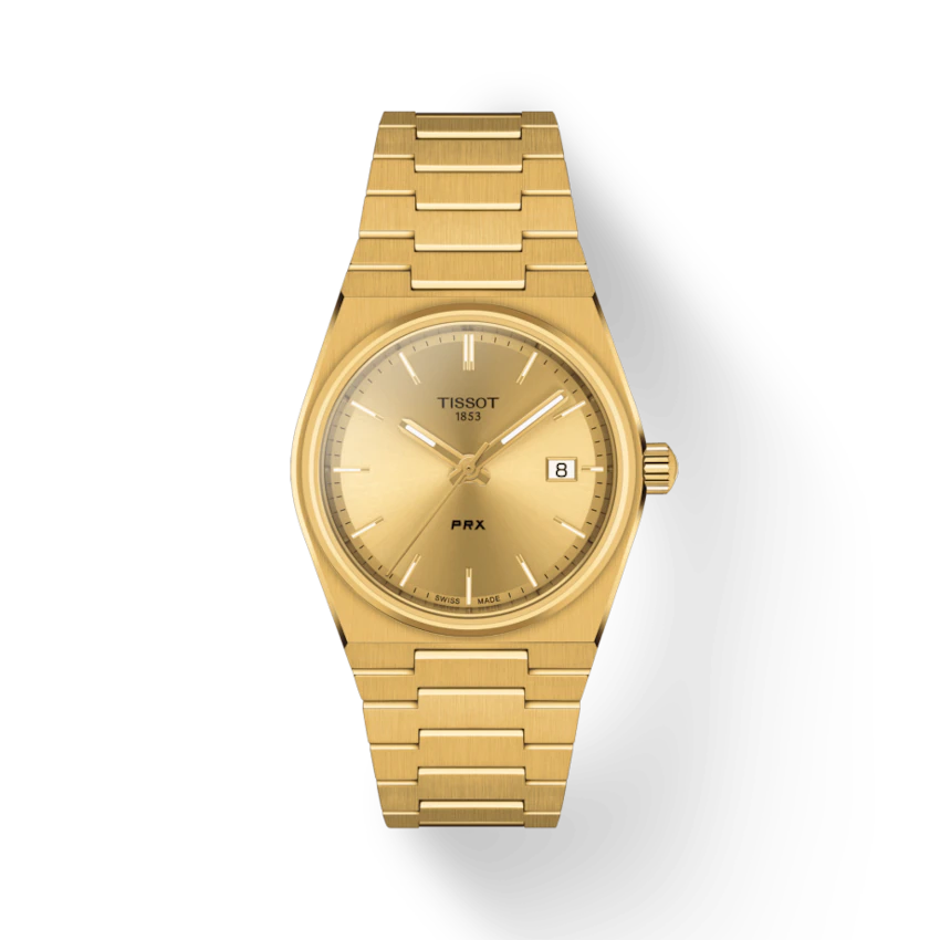 Tissot Prx 35mm golden dial T1372103302100