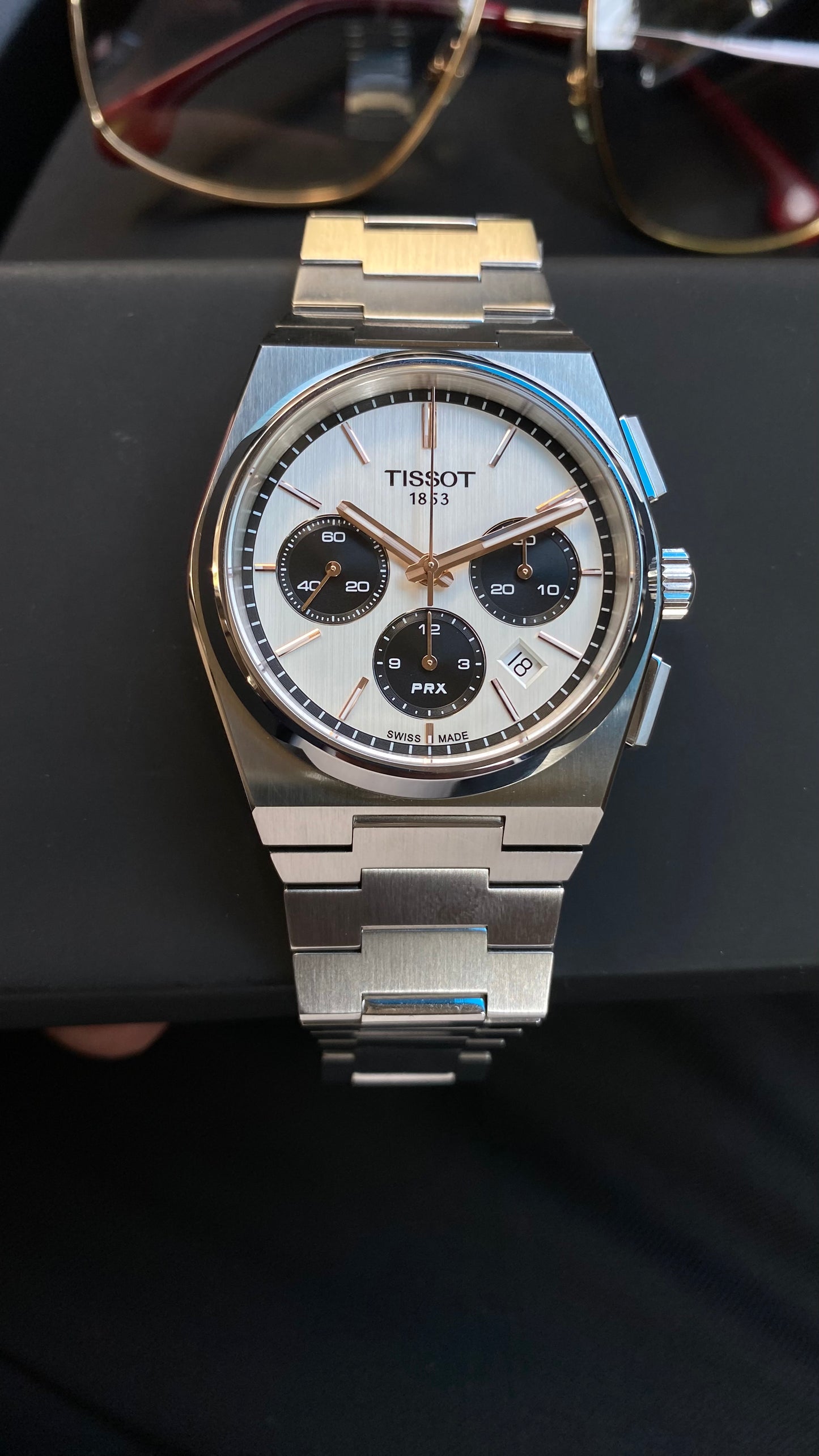 Tissot Prx Automatic chronograph Panda